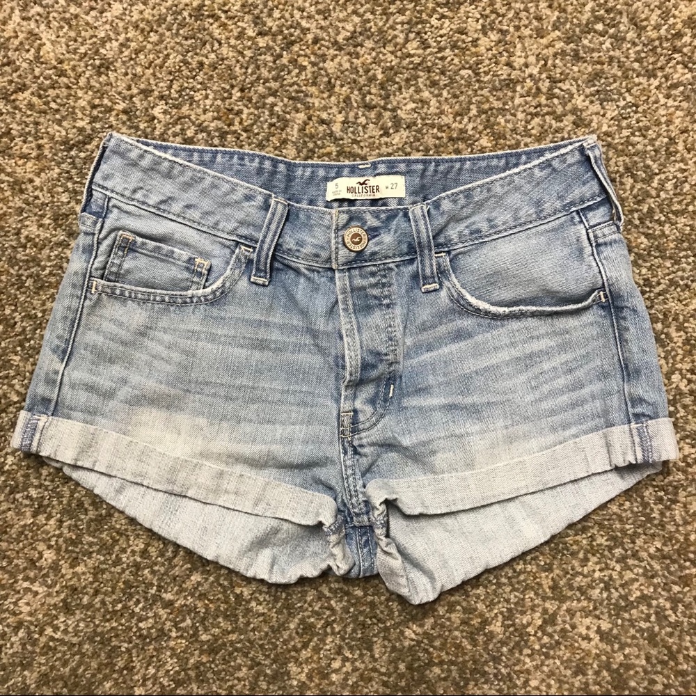 Hollister denim shorts, button fly, size 5